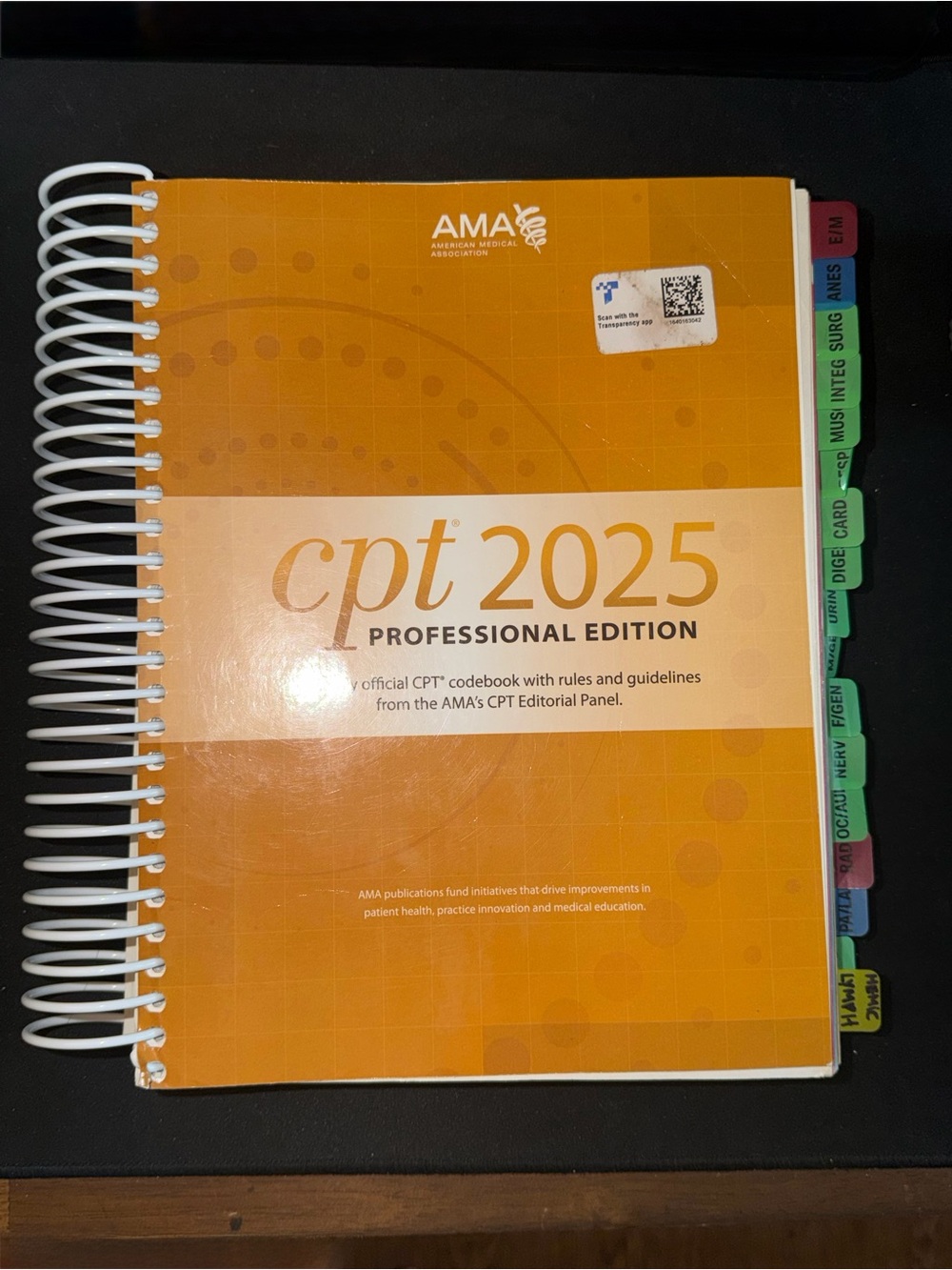 CPT 2025 Professional Edition Textbook - Orange Cover